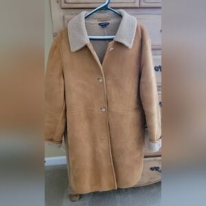 Land’s End Shearling Coat - Mid Thigh Length, Size L